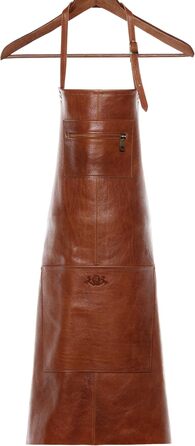 Шкіряний фартух великого розміру SID & VAIN - ручної роботи, світло-коричневий, для грилю, приготування їжі, офіціантів, чоловічий та жіночий