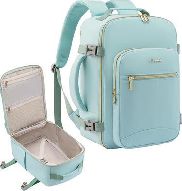 Рюкзак LOVEVOOK для ручної поклажі Ryanair (40x20x25 см) – чорний (м'ятний), для ноутбука 13.3