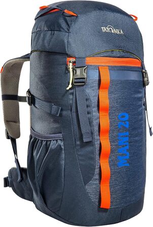 Дитячий рюкзак Tatonka Mani 20L - Рюкзак для дівчаток і хлопчиків від 10 років - Включає подушку сидіння і зі світловідбивачами для хорошої видимості - Виготовлений з перероблених матеріалів - Об'єм 20 літрів Navy