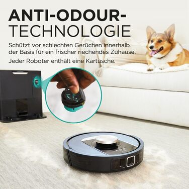 Робот-пилосос Shark PowerDetect 2-в-1 з функцією миття, самостійне очищення на 60 днів, LiDAR-навігація, NeverStuck, керування через додаток, RV2800ZEEU, чорний