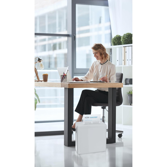 Шредер Aktenvernichter SuperSilent PS500-15A: тихий, 6 листів, A4, P-4, DSGVO