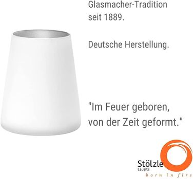 Стакани Stlzle Lausitz 380 мл I Склянки для пиття Набір з 6 чашок I Набір для миття посудомийної машини Безпечний і ударостійкий I Універсальні стакани як склянки для води Келихи для соку Келихи для вина I біле срібло