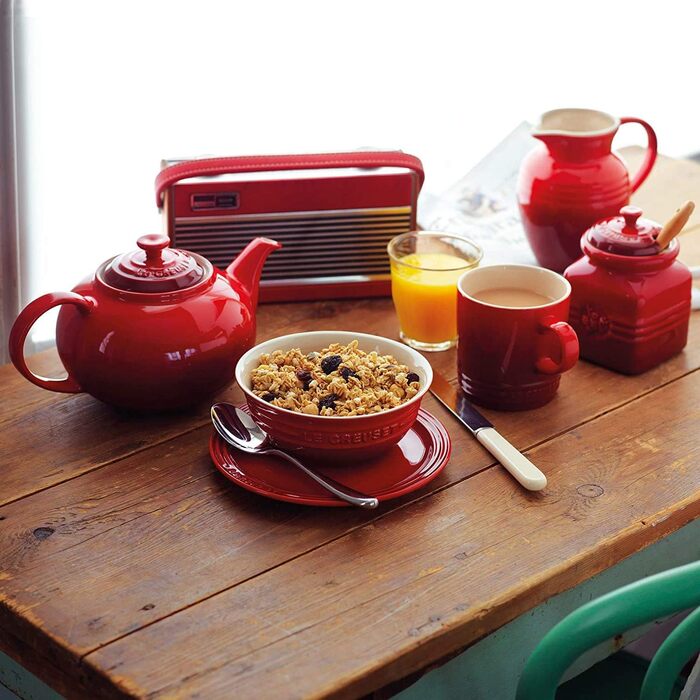 Чашка LE CREUSET 0.35 л, колір вишня, кераміка, 70302350600002 Coastal Blue