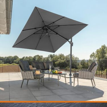 Парасолька від сонця Schneider RHODOS TWIST, 300 x 300 см, антрацит