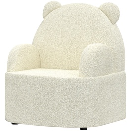 AIYAPLAY Дитяче крісло Teddy Fleece Bear Shape для дітей 1,5-3 років, зручний дитячий диван для дитячої кімнати та ігрової кімнати, бежевий