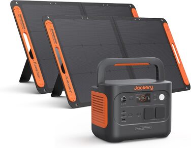Jackery Explorer 1000: Портативна електростанція 1002Wh з 230V, USB та QC, для кемпінгу та подорожей (E1000 v2+2*100W)
