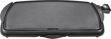 Електрична гриль-плита BELLA XL з керамічно-титановою поверхнею, готує до 15 яєць одночасно, Healthy-Eco антипригарне покриття, легко чиститься, велика занурювана поверхня для приготування, 30,5 x 56 см, мідно-чорний колір