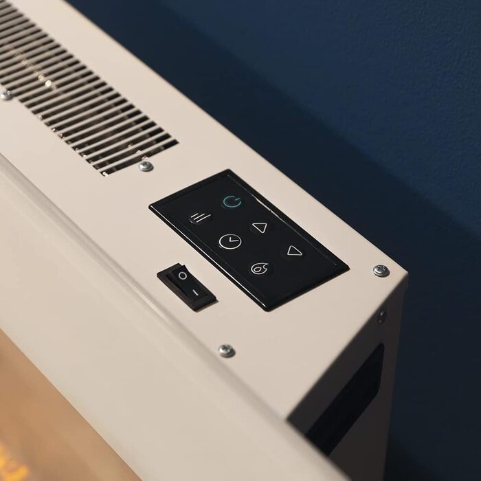 Електричний декоративний камін Cecotec ReadyWarm 2690 Flames Connected, 2000 Вт, Wi-Fi, білий, для 25 м²
