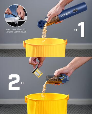 Аккумуляторний автомобільний пилосос Fanttik Slim V8 APEX, портативний ручний міні-пилосос 4-в-1 RobustClean™, 19000 Па/45 AW, 2 режими всмоктування, для авто, офісу та клавіатур (Синій)