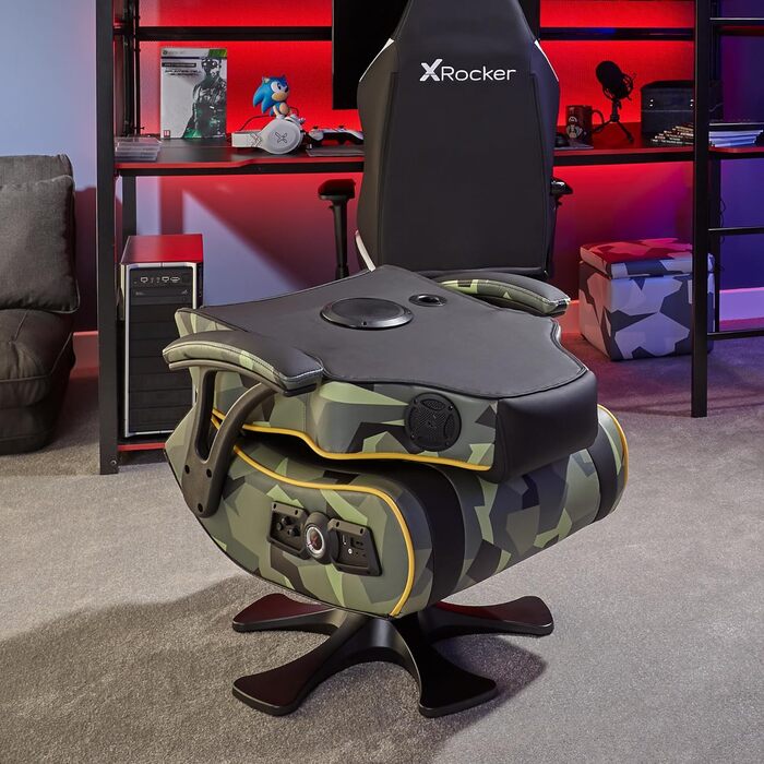 Крісло ігрове X Rocker Covert Ops 2.1 з аудіосистемою - для ігор та розваг