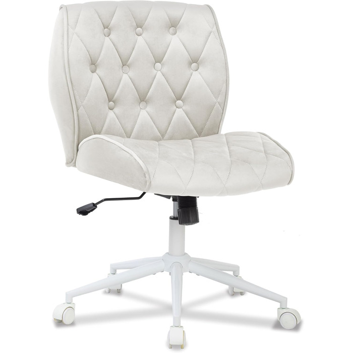 Крісло для дому та офісу Symino з функцією гойдання, крісло для макіяжу та письмове, з м'якої еко-шкіри, регульоване по висоті, поворотне на 360°, ергономічне, до 150 кг, велике