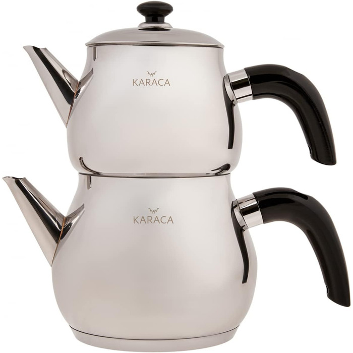 Набір чайників для чорного чаю KARACA об'ємом 1 літр і 1.75 літра