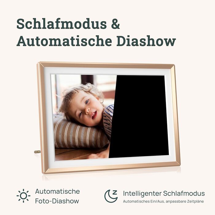 Цифровий фоторамка ARZOPA 14 дюймів: Металевий корпус, хмарне сховище, FHD 1920x1200, сенсорний екран, для подарунків