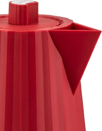 Електричний чайник Alessi Plissé MDL06 R - 1.7 л, червоний, 2400W, з європейським штекером