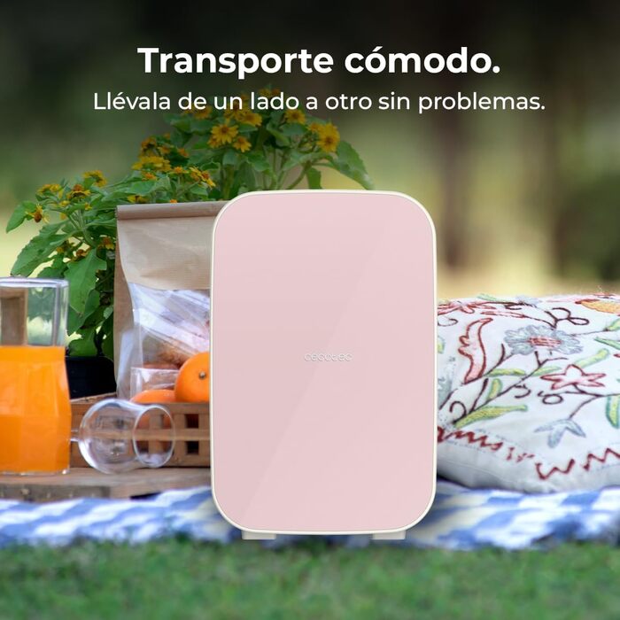 Міні-холодильник Cecotec Bolero MiniColing 25 л, рожевий, 12-220V, для авто та кемпінгу, з регулюванням температури