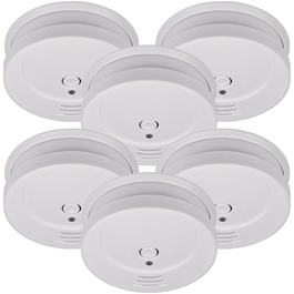 Набір димових датчиків Brennenstuhl 6x RM C 9010 з змінною батареєю (сертифіковано EN 14604, гучний сигнал) білий