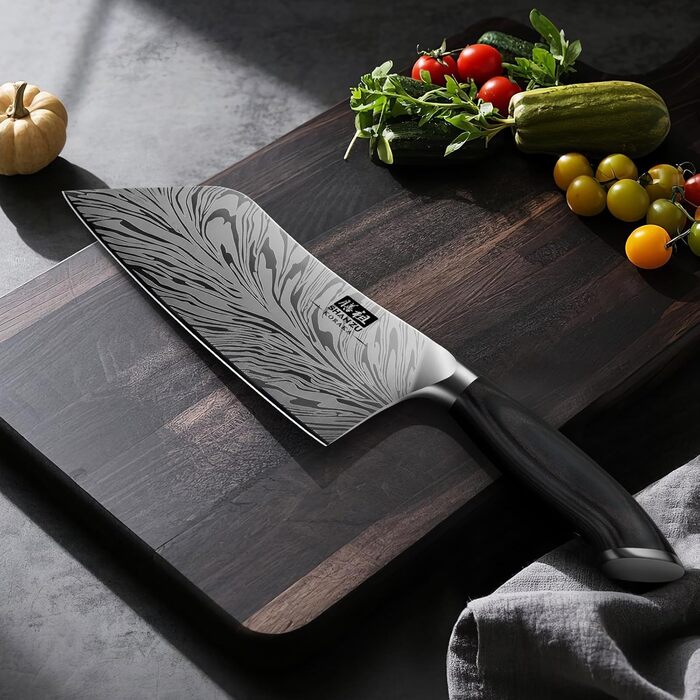 Японський кухонний ніж SHAN ZU з порошкової сталі, професійний шеф-ніж, 18 см