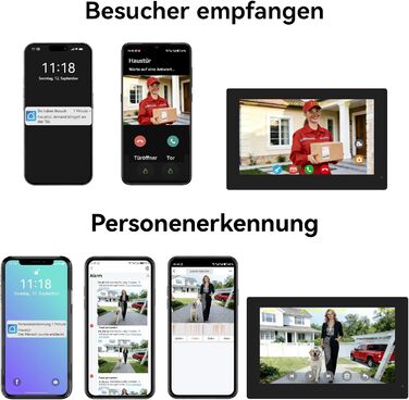 Відеодомофон WiFi з камерою та монітором 7