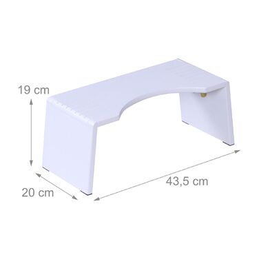 Складаний табурет для туалету Relaxdays з бамбука