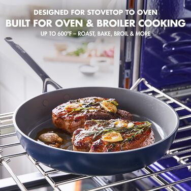 Набір сковорідок GreenPan GP5: керамічне покриття, антипригарні, 24.1 та 27.9 см, 2 шт.