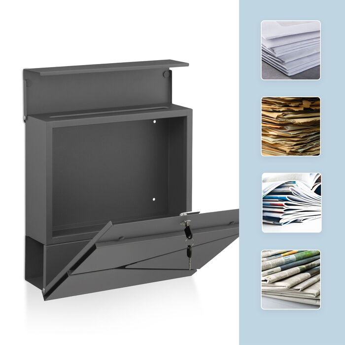 Скріпка Relaxdays з відсіком для газет