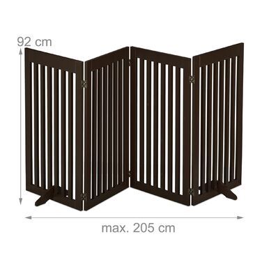 Захисний бар'єр Relaxdays коричневого кольору, 92 см