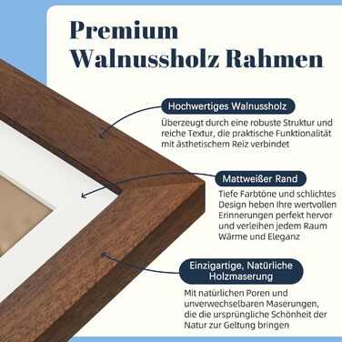 Цифровий фоторамка Frameo 10.1 дюйма з Wi-Fi, горіхове дерево, 32GB, IPS Touchscreen, Wi-Fi, фото/відео через додаток Frameo, подарунок для чоловіків та жінок