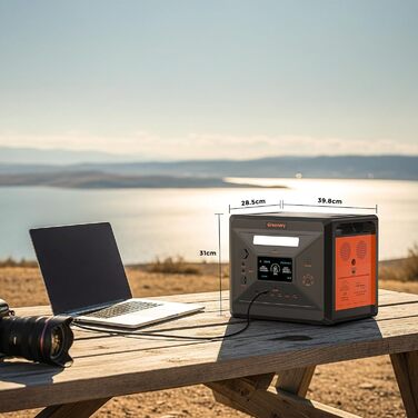 Портативна сонячна електростанція SolarPlay 2500Wh з сонячною панеллю 200W, 2500W, LiFePO4, AC/USB, для кемпінгу, RV, надзвичайних ситуацій (G2500)