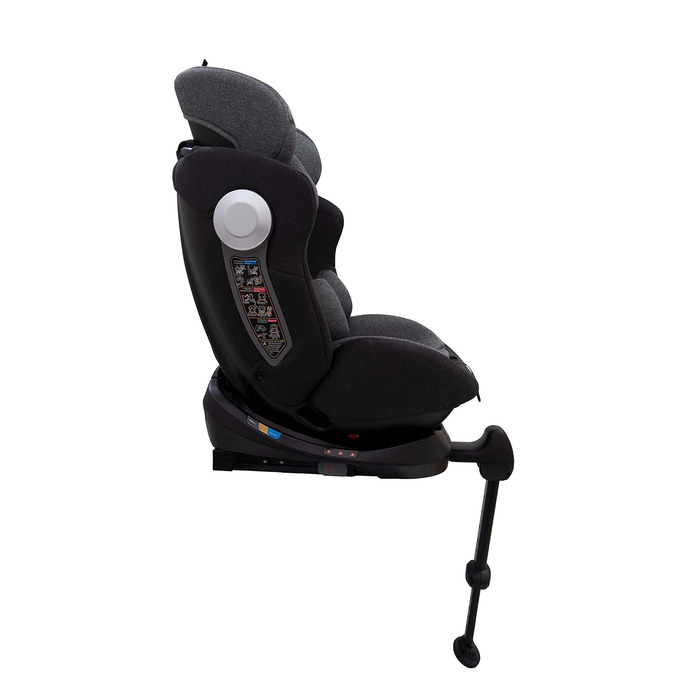 Дитяче автокрісло PETEX I-SIZE Lukas 1241 з ISOFIX 44441218 (сірий, антрацит)