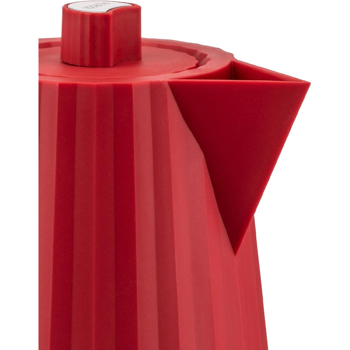 Електричний чайник Alessi Plissé MDL06 R - 1.7 л, червоний, 2400W, з європейським штекером