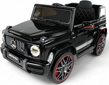 Дитячий електромобіль Mercedes G63 AMG 4x4 180 Вт, шкіряне сидіння, EVA колеса, пульт, 12V, червоний