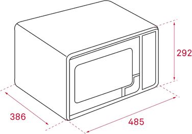 Мікрохвильова піч / 39 см/цифровий таймер (0-95 хв) Сірий 23 Litros, 230 G 40590440