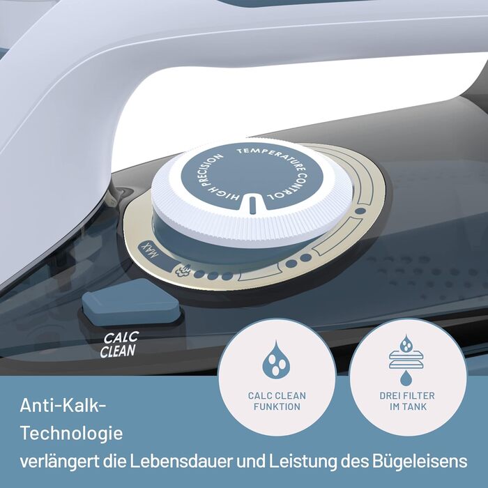 Відпарювач Imetec Activation з керамічно-турмаліновою підошвою, 200 г/хв, ZeroCalc, 2400 Вт