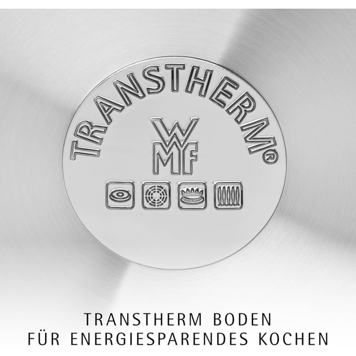 Набір сковорідок WMF Permadur Advance Induktion, 2 шт., 28 + 24 см, нержавіюча сталь Cromargan з покриттям, для духовки