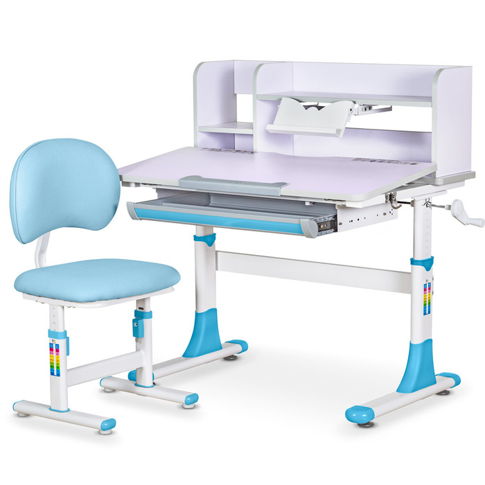 Комплект меблів Evo-kids (стіл+стілець+полиця) BD-21 BL
