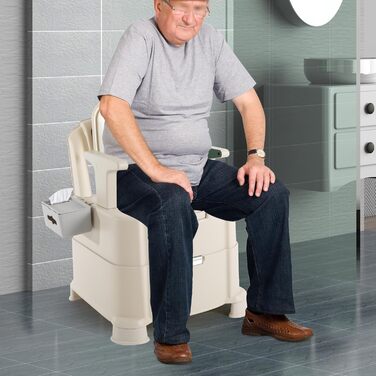 Портативна туалетна кімната з сенсорним освітленням, 200 кг вантажопідйомність, для кемпінгу, подорожей, вагітних, хворих та людей похилого віку (зелена)