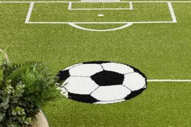 Дитячий килимок Pilly - для дитячої кімнати, ігрові килимки, дитяча кімната, футбольне поле, трава, дитячий майданчик, зелений (140х200 см, Mundial Green)