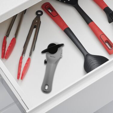 Starfrit Securimax Автоматичний відкривач консервних банок з безпечною технологією країв та підйомником кришки, сірий