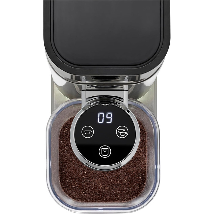 Кавомолка WMF Lumero: 1400 Вт, 15 bar, для еспресо та паді, з капучинатором, нержавіюча сталь матова