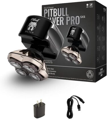 Електробритва Skull Shaver Pitbull Silver PRO SX5 для голови та обличчя