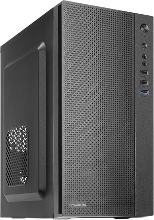 Корпус Micro ATX, передня сітка, USB 3.0, чорний, 6