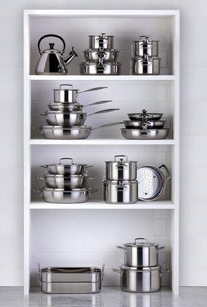 Вок Le Creuset з антипригарним покриттям, Ø 30 см, з кришкою, для всіх плит (індукція), нержавіюча сталь, сріблястий