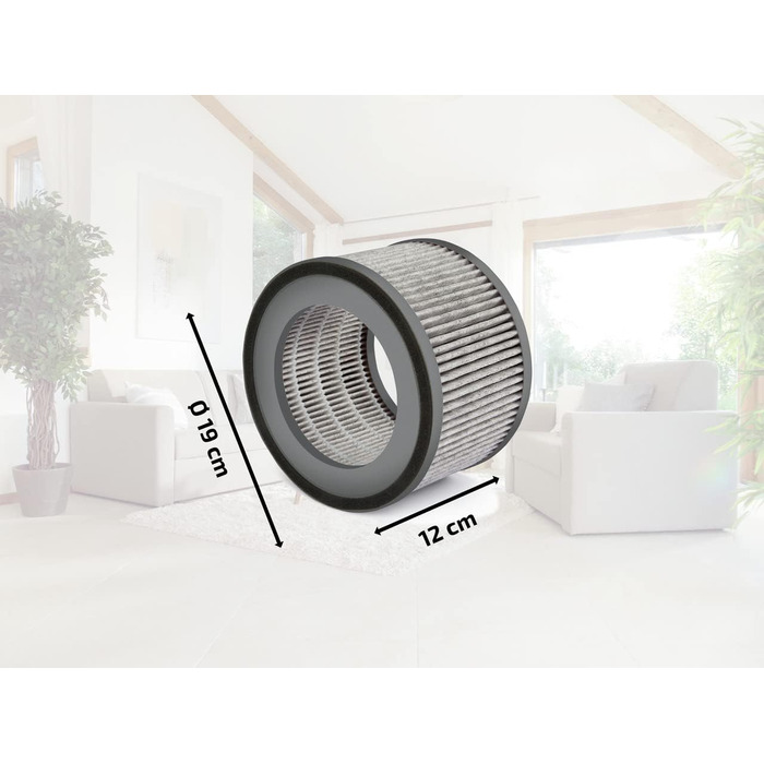 Повітряний Очищувач Soehnle AirFresh Clean 400 з 4-ступеневою системою очищення, HEPA та вугільним фільтром, UV-C світло, для алергіків. Запасні фільтри 400