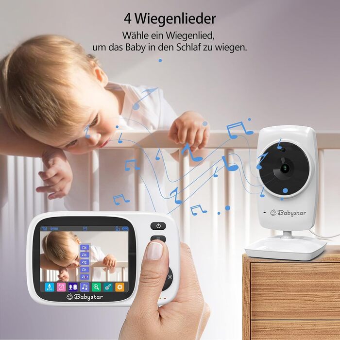 Відеоняня Babystar з камерою та екраном 3.2
