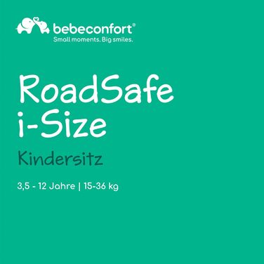 Автокрісло Bebeconfort RoadSafe i-Size для дітей 3,5-12 років (100-150 см), з регулюванням підголівника, чорне