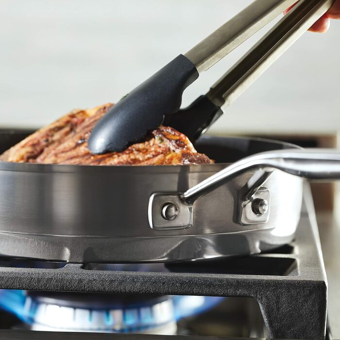 Сковорода-гриль KitchenAid 71012 з тришаровим дном, антипригарне покриття, 26 см (10.25 дюймів)