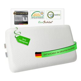 Ортопедична подушка OrthoDual з Dual Memory Foam для підтримки шиї та профілактики болю, 60x35x9,5 см