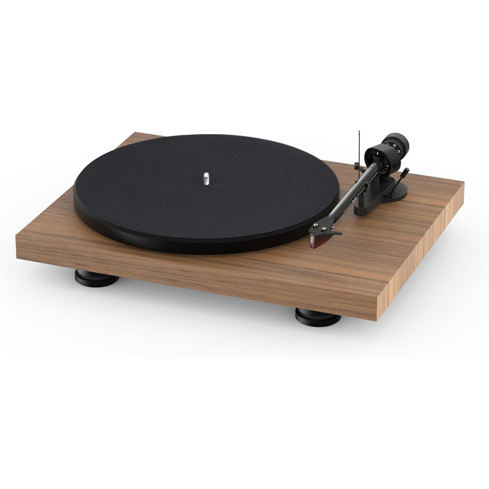 Програвач вінілу Pro-Ject Debut Carbon EVO з карбоновим тонармом, електронним перемиканням швидкостей та картриджем Ortofon 2M Red, натуральний горіх