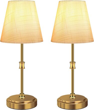 Настільна лампа Totofac 2 шт. з торшером, сенсорне керування, 3 рівні яскравості, тепле біле світло, LED, сучасний дизайн, ручна робота, для спальні, вітальні, офісу