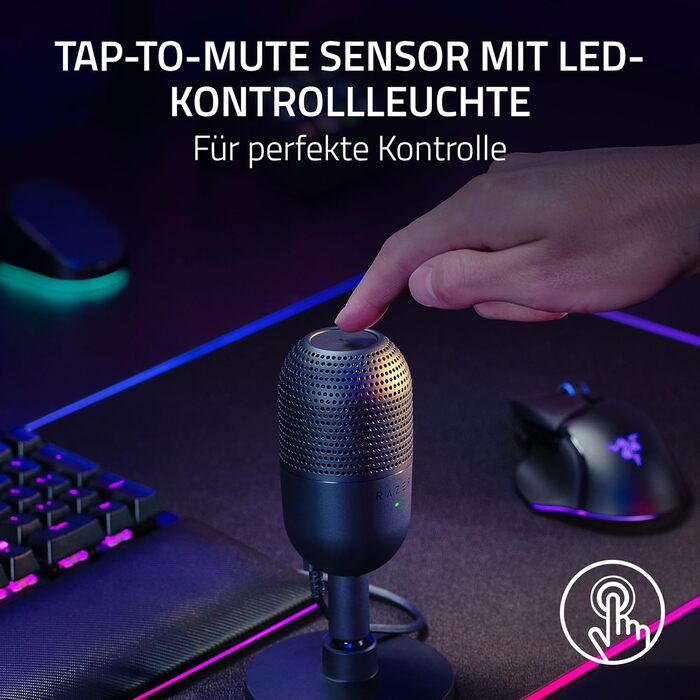 Мікрофон Razer Seiren V3 Mini - компактний USB мікрофон для стрімінгу та запису
